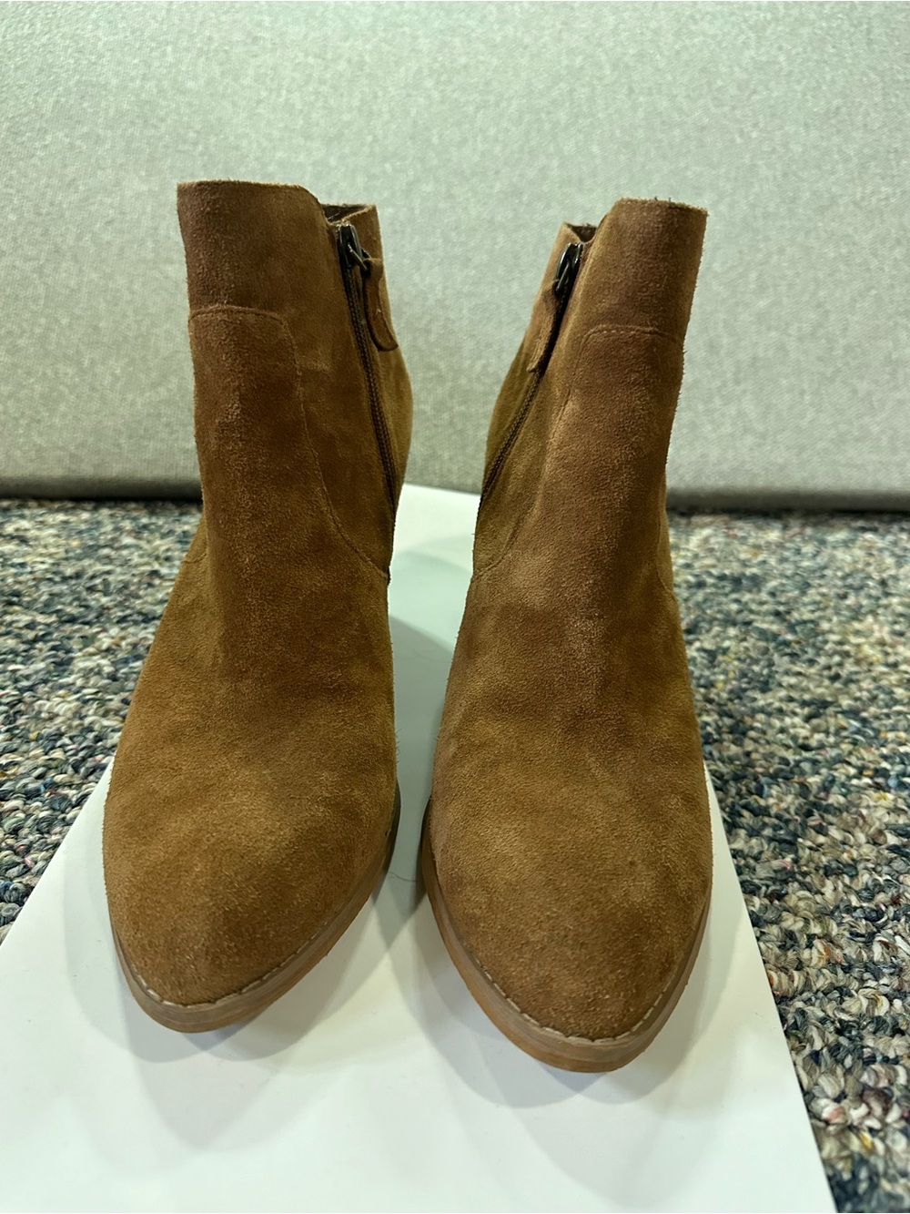 Treasure & Bond Suede Ankle Booties in Brown